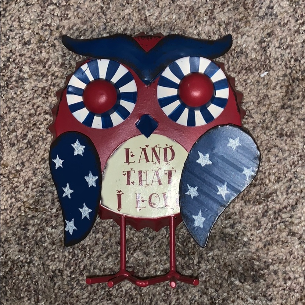 Patriotic Owl Decor